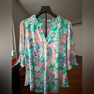 Dear Scarlett Smocked Sleeve V Neck